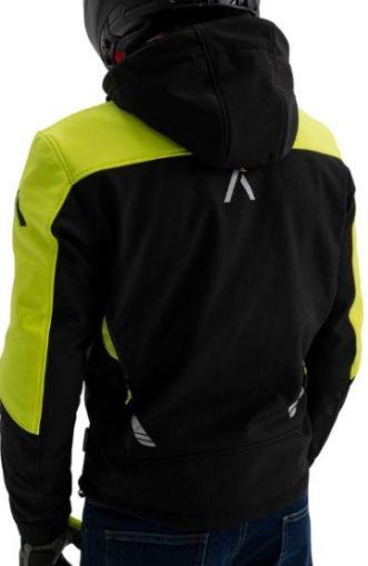 Textile motorcycle jacket ADRENALINE FREEDOM BLACK/YELLOW