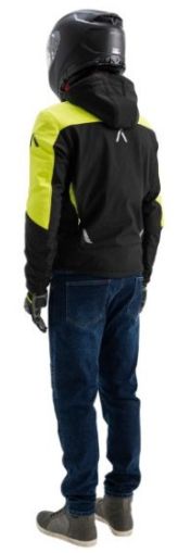 Textile motorcycle jacket ADRENALINE FREEDOM BLACK/YELLOW
