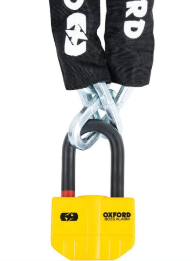 Верижна ключалка OXFORD Boss Alarm 14mmx12mm с верига 1.2m