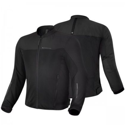 Summer motorcycle jacket SHIMA Openair Black + Back protector