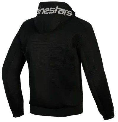 Motorcycle sweatshirt ALPINESTARS HOODIE CHROME SUPERAIR BLACK/GRAY/WH