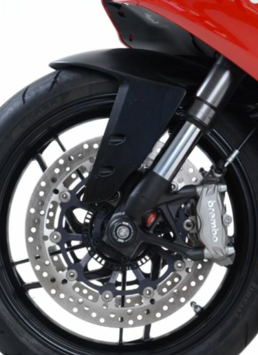 Crash plugs for axle R&G RACING black fork protection Ducati Panigale 1299