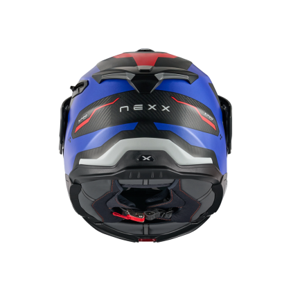 Adventure helmet NEXX X.LIFECOUNTRY TERRA BLUE/RED MT