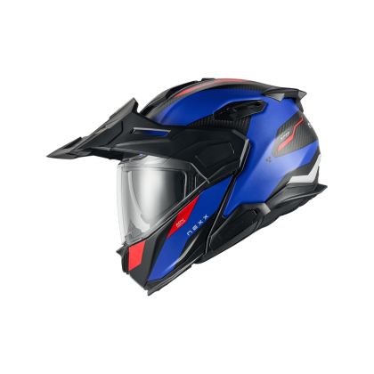 Adventure helmet NEXX X.LIFECOUNTRY TERRA BLUE/RED MT