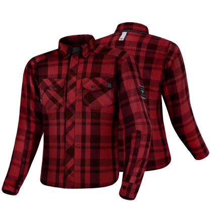 SHIMA RENEGADE 2.0 RED motorcycle shirt + Back protector