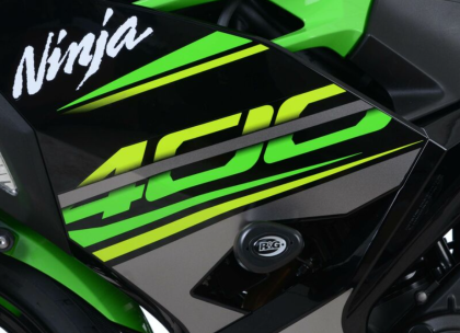 Προστατευτικά πρόσκρουσης R&G RACING Aero Λευκά Kawasaki Ninja 400/Z400