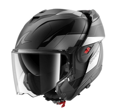 Modular helmet SHARK OXO MEKARIUM MAT BLACK/GREY