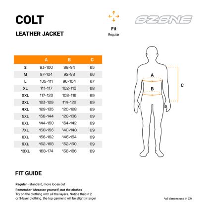 Geacă de piele pentru motocicletă OZONE COLT