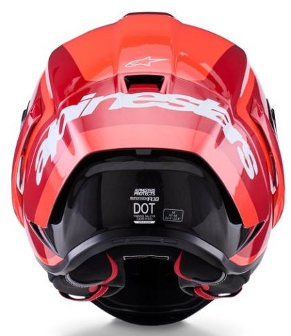 ALPINESTARS Supertech R10 Arius Helmet Black/White/Duo Red