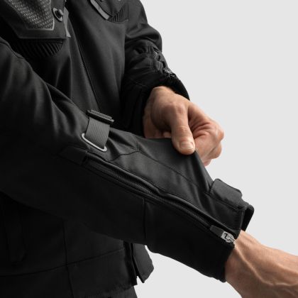 Μπουφάν Μοτοσικλέτας Rebelhorn Borg 2 από Υφασμάτινο ύφασμα - Μαύρο