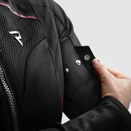 Дамско мото яке REBELHORN JAX LADY BLACK/GREY/PINK