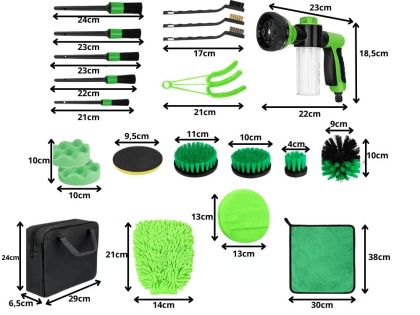 Комплект за детайлно почистване 21 части