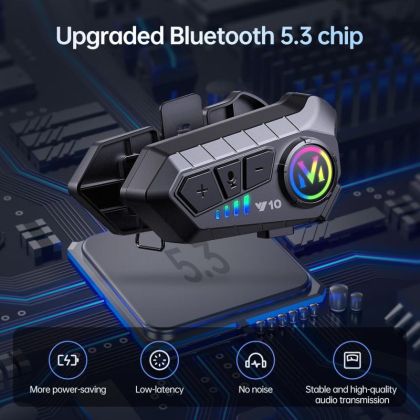 Μοτοσικλέτα ενδοεπικοινωνία Bluetooth Ακουστικά κράνους μοτοσυκλέτας