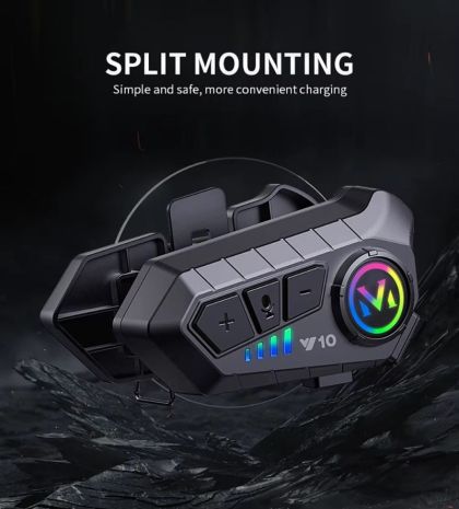 Μοτοσικλέτα ενδοεπικοινωνία Bluetooth Ακουστικά κράνους μοτοσυκλέτας