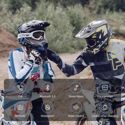 Set of 2 pcs. Motorcycle Intercom Bluetooth Motorcycle Helmet Headset