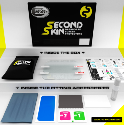 Протектор за екран R&G RACING Second Skin Dashboard Screen Protector Kit Clear - Yamaha R7 22-25