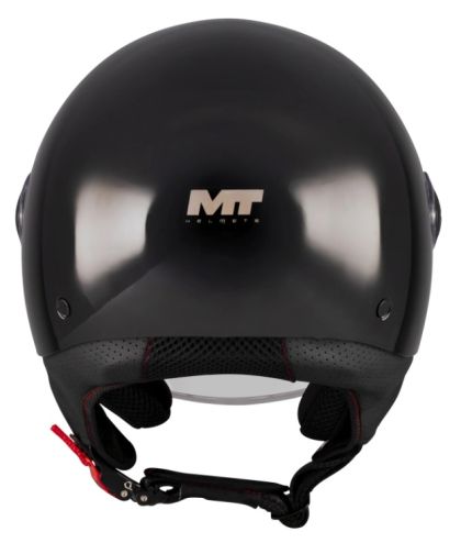 SCOOTER HELMET MT STREET S PURE A1 BLACK GLOSS