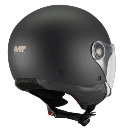 SCOOTER HELMET MT STREET S PURE A1 BLACK MATT