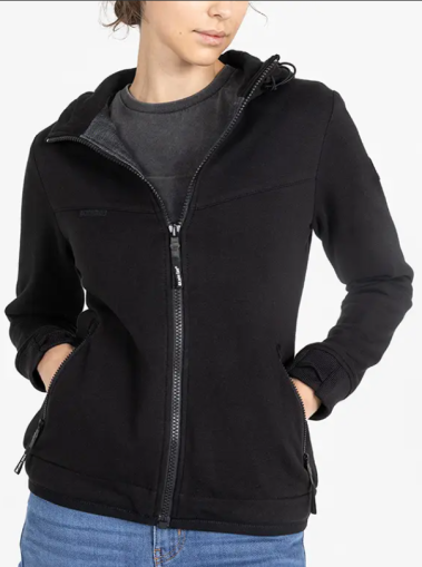 Women's textile jacket JOHN DOE HOOD XTM V3 RIP STOP SOFTSHELL BLACK