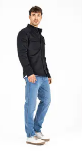 Tricou motociclist JOHN DOE AERO MESH NEGRU