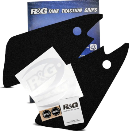 Tampoane de tracțiune pentru rezervor R&G RACING (Set 2 bucăți) - Negre Triumph Speedtriple 765 R/RS 23-24