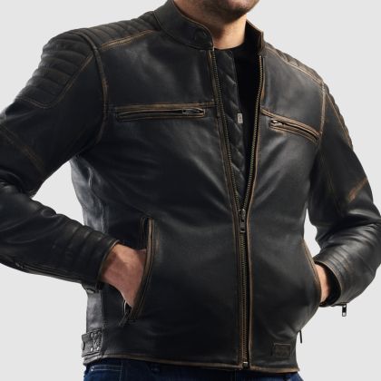 REBELHORN HUNTER II sports leather motorcycle jacket