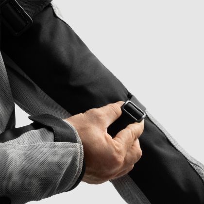 Καλοκαιρινό υφασμάτινο μπουφάν μοτοσικλέτας Rebelhorn Scandal 3 Μαύρο/Γκρι/Φλούο/Κίτρινο