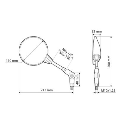 Oglinzi pentru motociclete - Bico