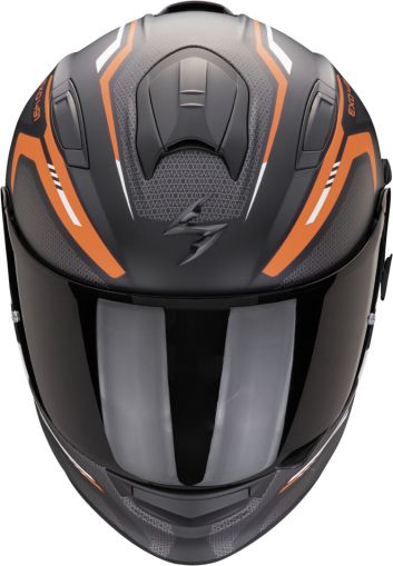 Helmet Scorpion Exo 491 Kripta Black Matt /Orange/White