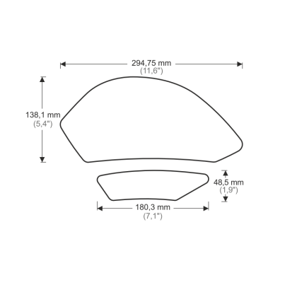 Προστατευτικό ρεζερβουάρ KAWASAKI ZX HDR219/PR3441