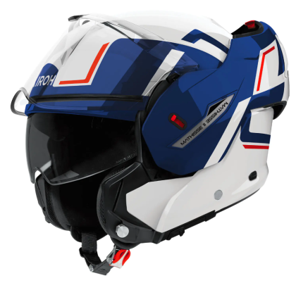 Κράνος AIROH MATHISSE II GENIUS ΜΠΛΕ/ΚΟΚΚΙΝΟ ΓΥΑΛΙΣΤΕΡΟ