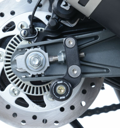 Adaptoare suport mulinete offset din bumbac R&G RACING, negre, KTM RC 390 17-21 / 125 17-21 / Duke 125 17-23