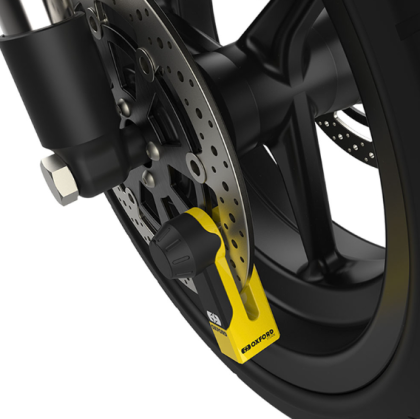 OXFORD Титан дискова ключалка ø10 мм - жълта