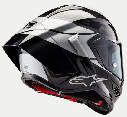 Κράνος ALPINESTARS Supertech R10 Element Μαύρο/Καρμπουράκι/Ασημί