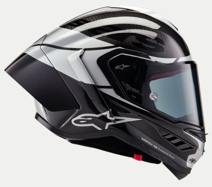 Κράνος ALPINESTARS Supertech R10 Element Μαύρο/Καρμπουράκι/Ασημί
