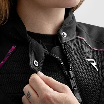 Дамско мото яке REBELHORN JAX LADY BLACK/GREY/PINK