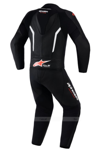 ALPINESTARS ΔΕΡΜΑΤΙΝΗ TEAM 2 ΤΕΜΑΧΙΑ GP Force V2 Μαύρο/Λευκό/Φθορίζον Κόκκινο