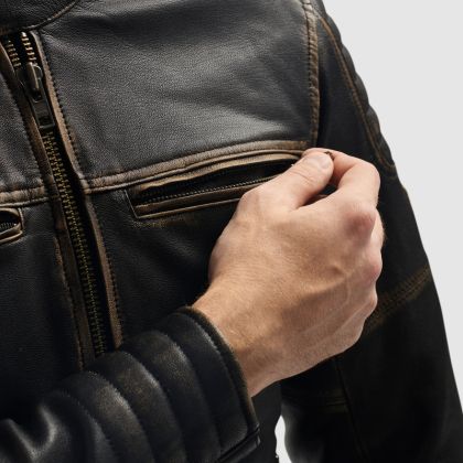 REBELHORN HUNTER II sports leather motorcycle jacket