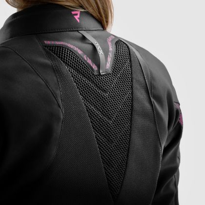 Дамско мото яке REBELHORN JAX LADY BLACK/GREY/PINK