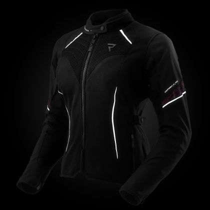 Дамско мото яке REBELHORN JAX LADY BLACK/GREY/PINK