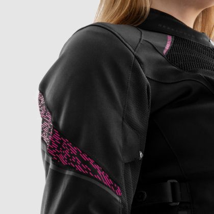 Дамско мото яке REBELHORN JAX LADY BLACK/GREY/PINK