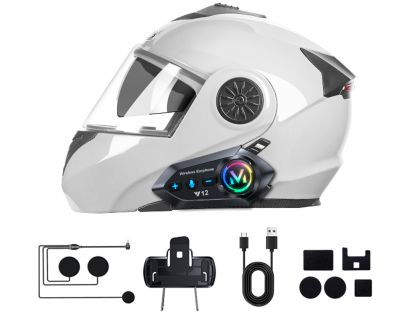 Интерком за мотоциклет Bluetooth Y12 pro слушалка за моторна каска