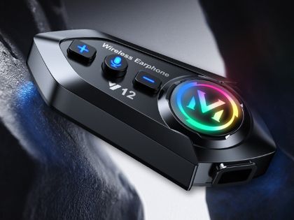 Интерком за мотоциклет Bluetooth Y12 pro слушалка за моторна каска