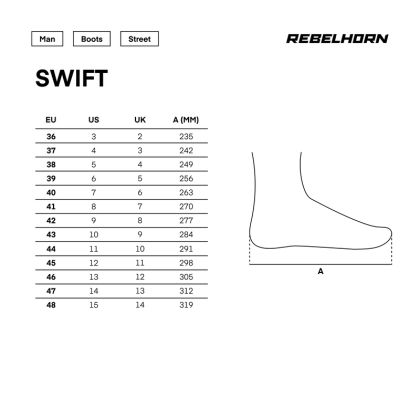 Мото боти Rebelhorn Swift - Черни