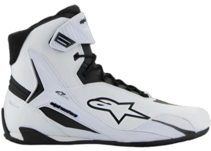 Ghete moto pentru femei ALPINESTARS STELLA FASTER V4 ALB/NEGRU