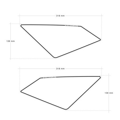 Side number plate sticker BARRACUDA Honda X-ADV (2021-2023)