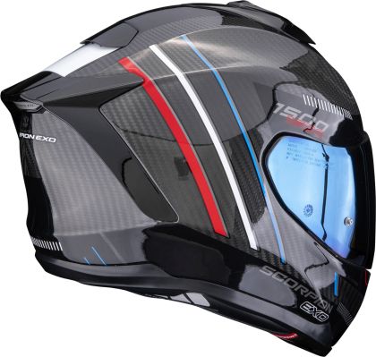 Каска SCORPION EXO-1500 CARBON AIR ZITY Black-Red-Blue