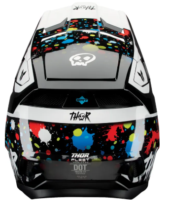 Kids motocross helmet THOR FLEET SPLAT BLACK
