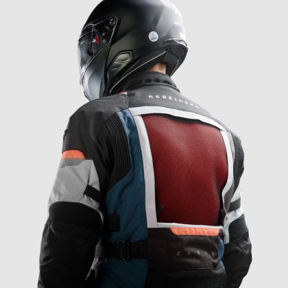 Текстилно яке REBELHORN CUBBY-V-BLUE/GREY/RED