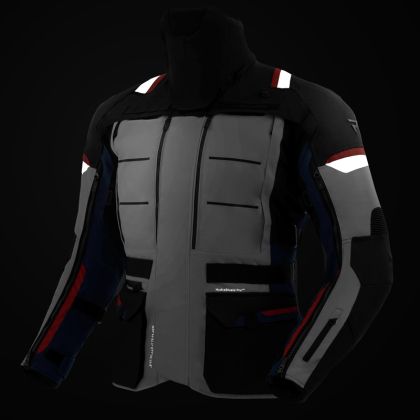 Текстилно яке REBELHORN CUBBY-V-BLUE/GREY/RED